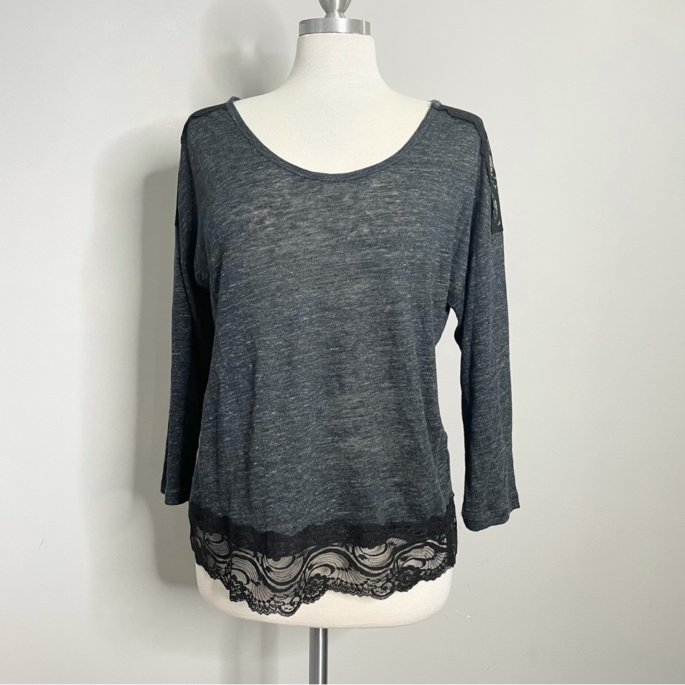 C&C California Linen & Lace T Shirt